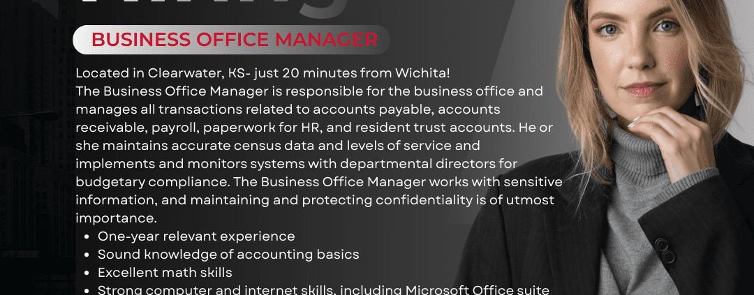 Hiring Business Office Manager